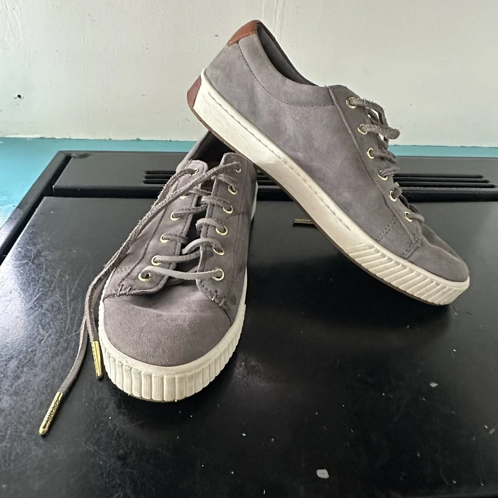 SPERRY‎ Boat Shoes Size 8.5 Women's Gray Suede Vulcanized Nautical Leisurewear